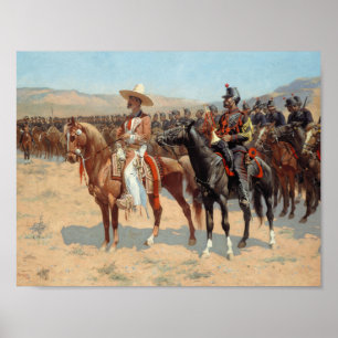 Affiche Frederic Remington - Le Major Mexicain