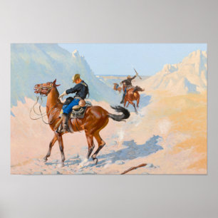 Affiche Frederic Remington - The Advance-Guard ou The Mil