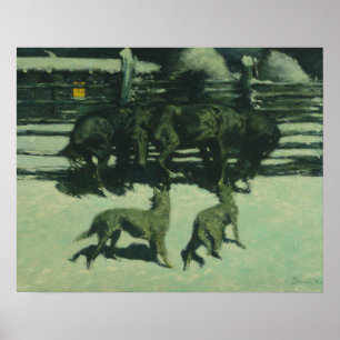 Affiche Frederic Remington - The Call for Help