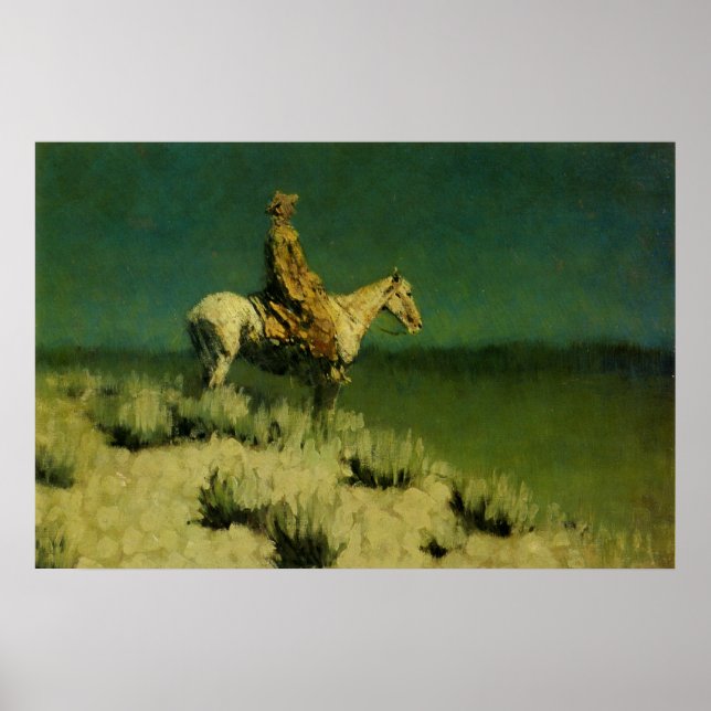 Affiche Frederic Remington's The Night Herder (vers 1908) (Devant)