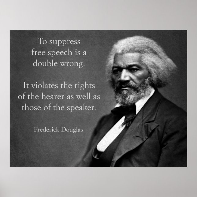 Affiche Frederick Douglass Liberté d'expression (Devant)