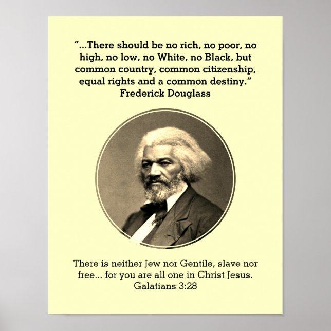 Affiche FREDERICK DOUGLASS | Non Riche Non Pauvres Crème P (Devant)