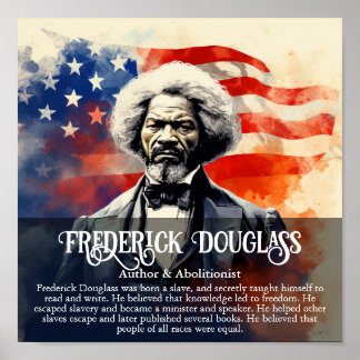 Affiche Frederick Douglass Salle de classe du Mois de l'hi