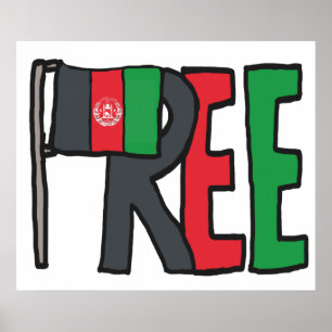 Affiche Free Afghanistan