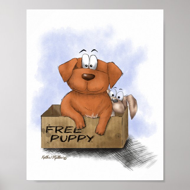 Affiche Free Puppy Plus 1 Cartoon (Devant)
