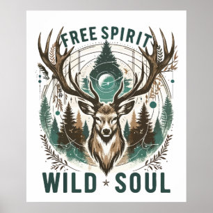 Affiche Free Spirit - Wild Soul Stag