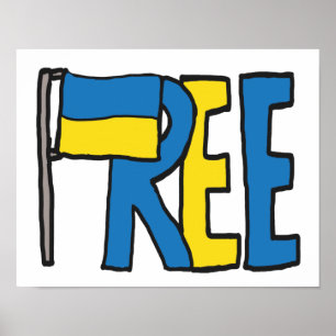 Affiche Free Ukraine