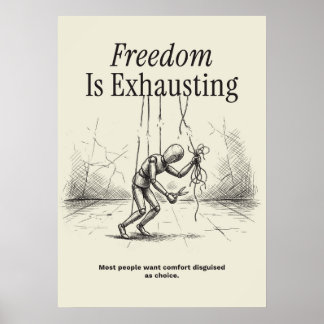 Affiche Freedom Is Exhausting