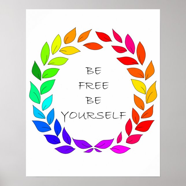 Affiche Freedom to be yourself (Devant)