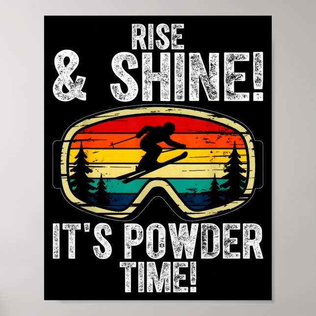 Affiche Freeskiing ski goggles freestyle-skiing (Devant)