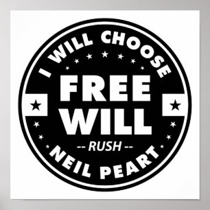 Affiche Freewill, citation motivante