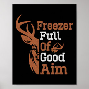 Affiche Freezer Plein De Bon Objectif Chasse Saison Amusan