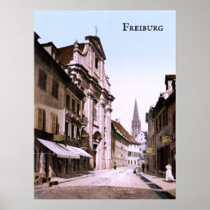 Affiche Freiburg im Breisgau au 19ème siècle