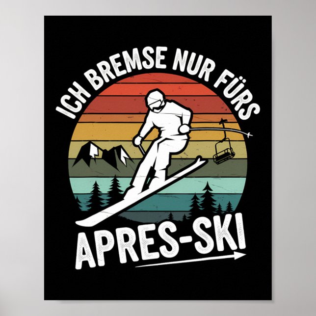 Affiche Frein Seulement Pour Le Ski De Ski Apres-Ski Ski C (Devant)