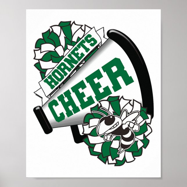 Affiche Frelons Cheer Back To School Esprit De Cheerleadin (Devant)
