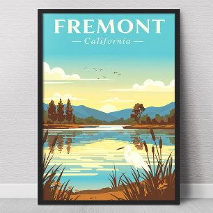 Affiche Fremont Californie vintage