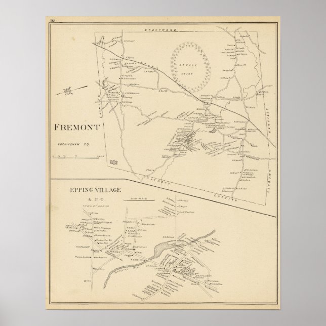 Affiche Fremont, Epping Village & PO (Devant)