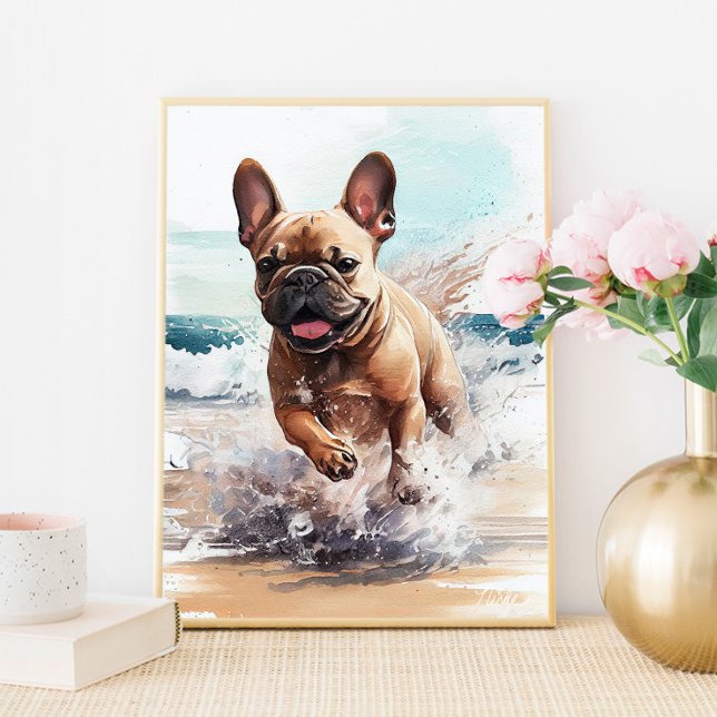 Affiche French Bulldog Cadeau Mur d'art Imprimer (Créateur téléchargé)