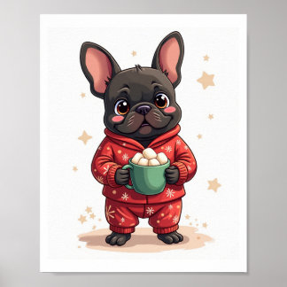 Affiche French Bulldog Cozy Cocoa