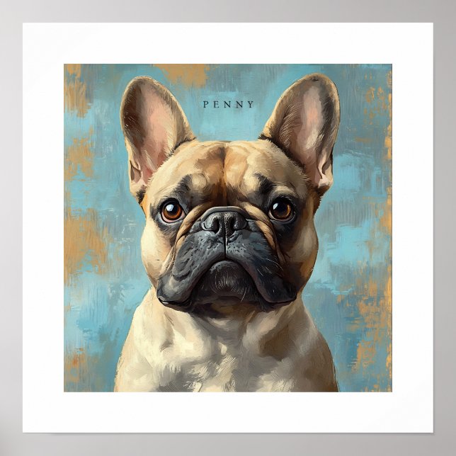 Affiche French Bulldog Personalized Print (Devant)