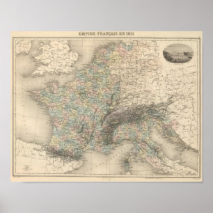Affiche French Empire in 1811