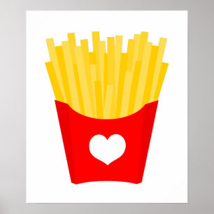 Affiche French Fry Love