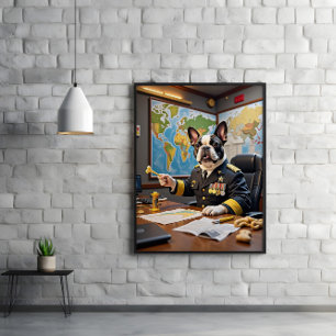 Affiche Frenchie de haut commandement : Snacks en vue