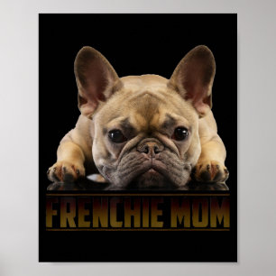 Affiche Frenchie Mama T Femmes French Bulldog Cadeau Chien
