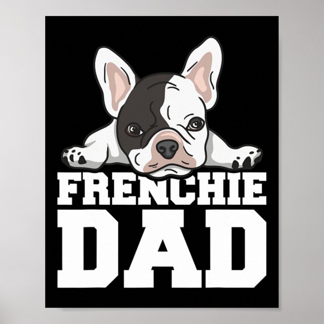 Affiche Frenchie Papa Cite Pour Ton Père Français (Devant)