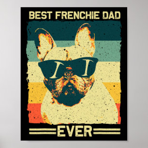 Affiche Frenchie Papa Design Hommes Père Français Bulldog