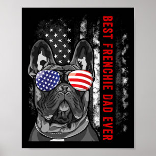 Affiche Frenchie Papa Ever Papa French Bulldog Amoureux de