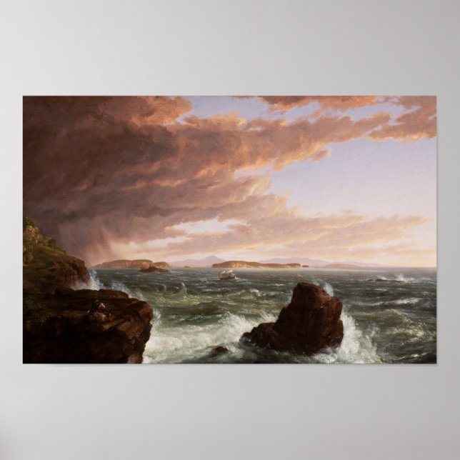 Affiche Frenchman's Bay, Mount Desert — Thomas Cole (Devant)