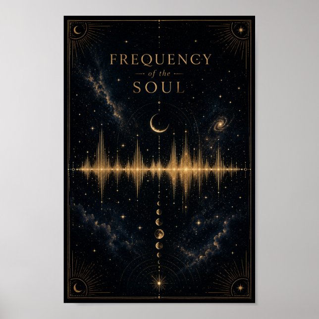 Affiche Fréquence de l'affiche de l'âme | Onde sonore céle (Devant)