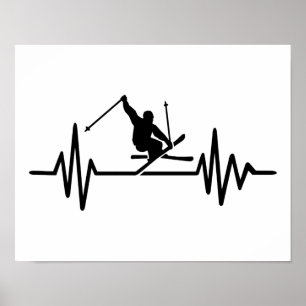 Affiche Fréquence de ski