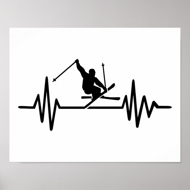 Affiche Fréquence de ski (Devant)