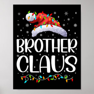 Affiche Frère Claus Jeu Lumières Pyjama de Noël Matchine