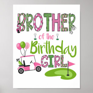 Affiche Frère De Fille Anniversaire Trou En Un Amour De Go