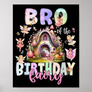 Affiche Frère de la fée d'anniversaire Petite fille Magiqu