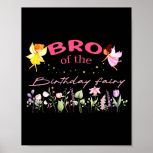 Affiche Frère de la fée d'anniversaire Petite fille Magiqu