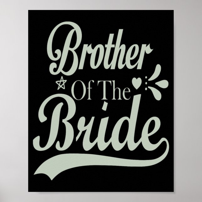 Affiche Frère de la mariée Bachelor Bridal Bachelorette  (Devant)