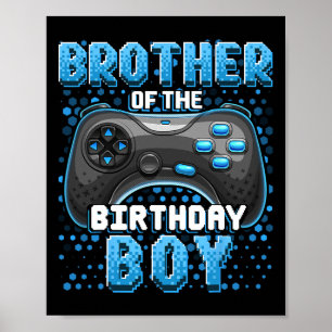 Affiche Frère du garçon du jour d'anniversaire corresponda
