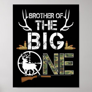 Affiche Frère Du Gros Anniversaire Boy Deer Hunter Ca