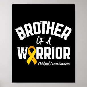 Affiche Frère d'un guerrier Sensibilisation au cancer infa