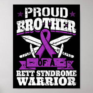 Affiche Frère D'Un Syndrome De Rett Guerrier Sensibilisati