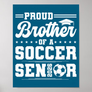 Affiche Frère fier 2026 Illustration de football senior
