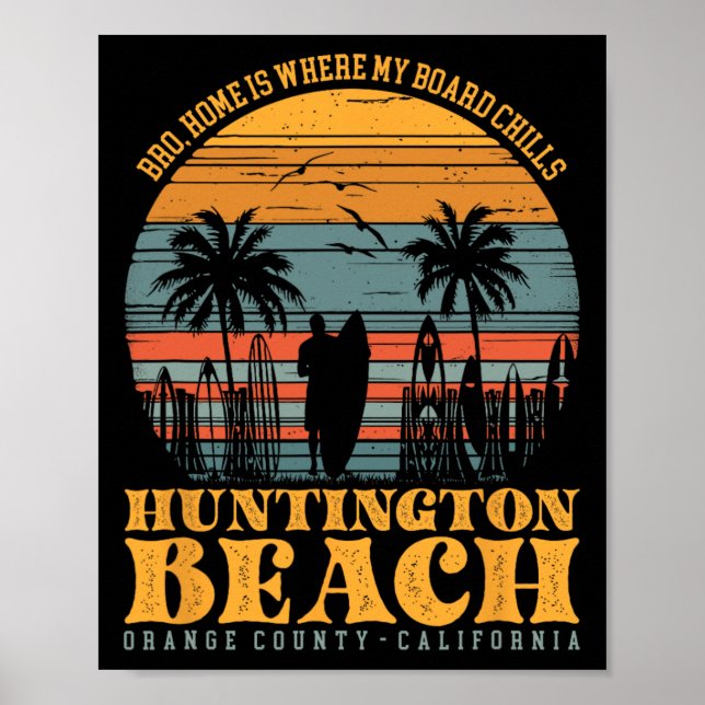 Affiche Frère, la maison est où ma planche se détend Hunti (Devant)
