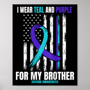 Affiche Frère Prévention du suicide Drapeau américain