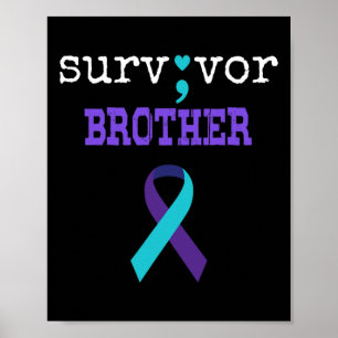 Affiche Frère Survivant Semicolon Don Prévention du suicid