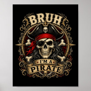 Affiche Frère Un Crâne De Pirate Costume D'Halloween Homme