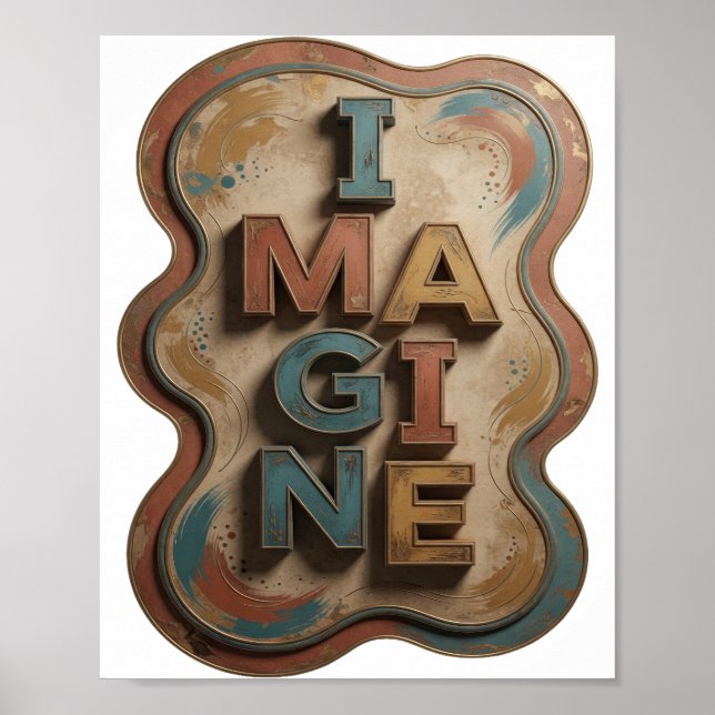 Affiche Fresh Blue IMAGINE Art Vestimentaire (Devant)